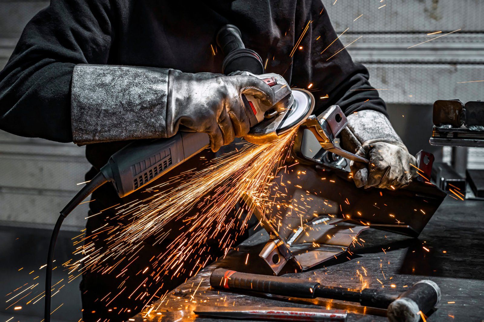 Fabricação de estrutura de aço inox na fábrica